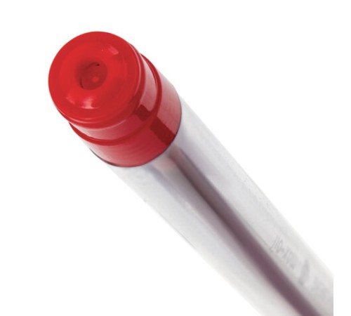 Ручка шариковая масляная с грипом BRAUBERG "Max-Oil", КРАСНАЯ, игольчатый узел 0,7 мм, линия письма 0,35 мм, 142143