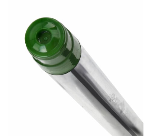Ручка шариковая масляная с грипом BRAUBERG "Max-Oil", ЗЕЛЕНАЯ, игольчатый узел 0,7 мм, линия письма 0,35 мм, 142144