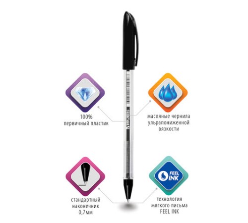 Ручка шариковая масляная BRAUBERG "Rite-Oil", ЧЕРНАЯ, корпус прозрачный, узел 0,7 мм, линия письма 0,35 мм, 142147 Ручка шариковая масляная BRAUBERG "Rite-Oil", ЧЕРНАЯ, корпус прозрачный, узел 0,7 мм, линия письма 0,35 мм, 142147