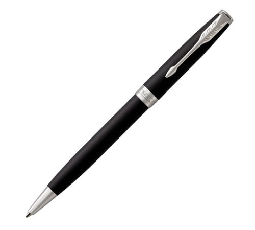 Ручка шариковая PARKER "Sonnet Core Matt Black CT", черный матовый лак, палладий, черная, 1931524 Ручка шариковая PARKER "Sonnet Core Matt Black CT", черный матовый лак, палладий, черная, 1931524