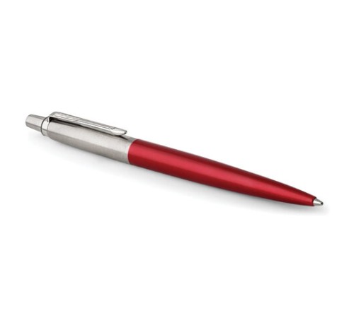 Ручка шариковая PARKER "Jotter Core Kensington Red CT", корпус красный, детали хром, синяя, 1953187 Ручка шариковая PARKER "Jotter Core Kensington Red CT", корпус красный, детали хром, синяя, 1953187
