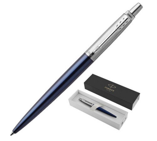 Ручка шариковая PARKER "Jotter Core Royal Blue CT", корпус синий, детали хром, синяя, 1953186 Ручка шариковая PARKER "Jotter Core Royal Blue CT", корпус синий, детали хром, синяя, 1953186