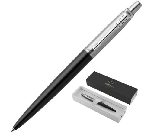 Ручка шариковая PARKER "Jotter Core Bond Street Black CT", корпус черный, детали хром, синяя, 1953184 Ручка шариковая PARKER "Jotter Core Bond Street Black CT", корпус черный, детали хром, синяя, 1953184