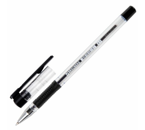 Ручка шариковая с грипом BRAUBERG "X-Writer", ЧЕРНАЯ, узел 0,7 мм, линия письма 0,35 мм, 142404 Ручка шариковая с грипом BRAUBERG "X-Writer", ЧЕРНАЯ, узел 0,7 мм, линия письма 0,35 мм, 142404