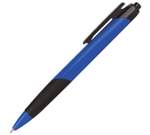 Ручка шариковая масляная автоматическая с грипом BRAUBERG 