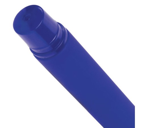 Ручка шариковая масляная BRAUBERG "Matt", СИНЯЯ, корпус синий, узел 0,7 мм, линия письма 0,35 мм, 142486