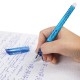 Ручка стираемая гелевая STAFF "College GP-199", СИНЯЯ, хромированные детали, узел 0,5 мм, линия письма 0,35 мм, 142494