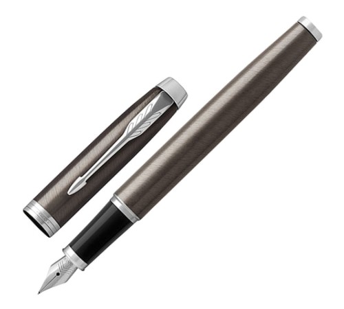 Ручка перьевая PARKER "IM Core Dark Espresso CT", корпус кофейный лак, хромированные детали, синяя, 1931650 Ручка перьевая PARKER "IM Core Dark Espresso CT", корпус кофейный лак, хромированные детали, синяя, 1931650