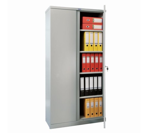 Шкаф металлический офисный ПРАКТИК "M-18", 1830х915х370 мм, 43 кг, разборный, S20499398002 Шкаф металлический офисный ПРАКТИК "M-18", 1830х915х370 мм, 43 кг, разборный, S20499398002