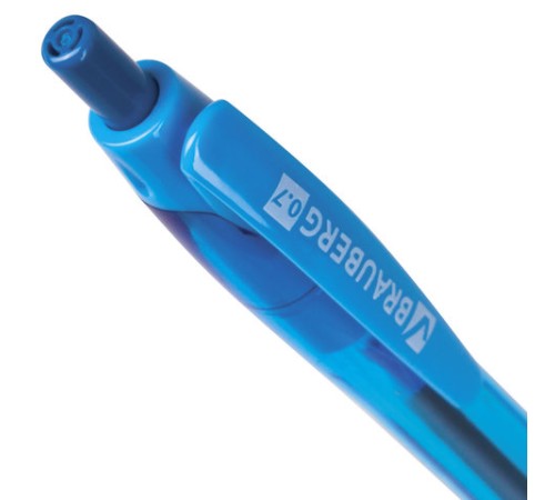 Ручка шариковая масляная автоматическая с грипом BRAUBERG 