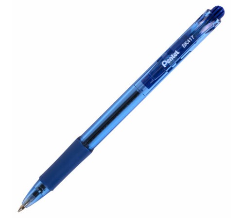 Ручка шариковая масляная автоматическая с грипом PENTEL (Япония) "Fine Line", СИНЯЯ, линия письма 0,27 мм, BK417-CN Ручка шариковая масляная автоматическая с грипом PENTEL (Япония) "Fine Line", СИНЯЯ, линия письма 0,27 мм, BK417-CN