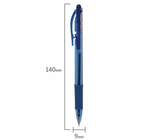Ручка шариковая масляная автоматическая с грипом PENTEL (Япония) "Fine Line", СИНЯЯ, линия письма 0,27 мм, BK417-CN Ручка шариковая масляная автоматическая с грипом PENTEL (Япония) "Fine Line", СИНЯЯ, линия письма 0,27 мм, BK417-CN