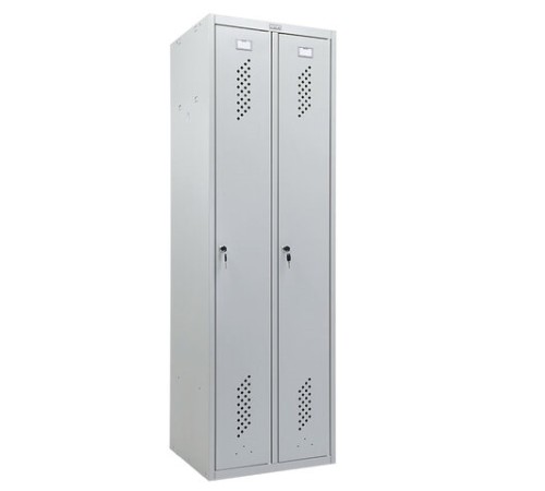 Шкаф металлический для одежды ПРАКТИК "ML/LS-21", двухсекционный, 1830х600х500 мм, 29 кг, разборный Шкаф металлический для одежды ПРАКТИК "ML/LS-21", двухсекционный, 1830х600х500 мм, 29 кг, разборный