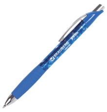 Ручка гелевая автоматическая с грипом BRAUBERG 