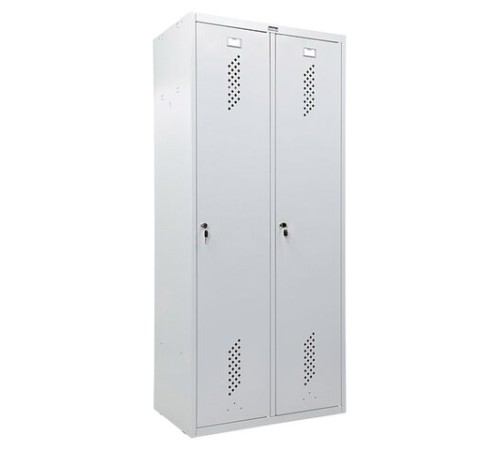 Шкаф металлический для одежды ПРАКТИК "ML/LS-21-80", двухсекционный, 1830х800х500 мм, 35 кг, разборный Шкаф металлический для одежды ПРАКТИК "ML/LS-21-80", двухсекционный, 1830х800х500 мм, 35 кг, разборный