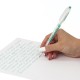 Ручка шариковая масляная PENSAN "Global-21", ЗЕЛЕНАЯ, корпус прозрачный, узел 0,5 мм, линия письма 0,3 мм, 2221, 2221/12