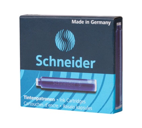 Картриджи чернильные SCHNEIDER (Германия), комплект 6 шт., картонная коробка, кобальтовые синие, 6603 Картриджи чернильные SCHNEIDER (Германия), комплект 6 шт., картонная коробка, кобальтовые синие, 6603