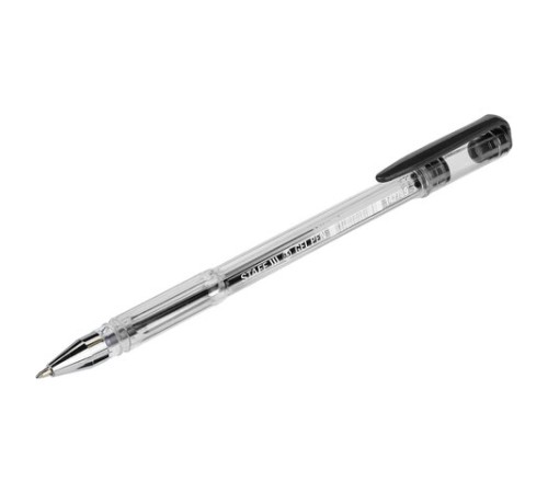 Ручка гелевая STAFF "Basic" GP-789, ЧЕРНАЯ, корпус прозрачный, хромированные детали, узел 0,5 мм, 142789 Ручка гелевая STAFF "Basic" GP-789, ЧЕРНАЯ, корпус прозрачный, хромированные детали, узел 0,5 мм, 142789