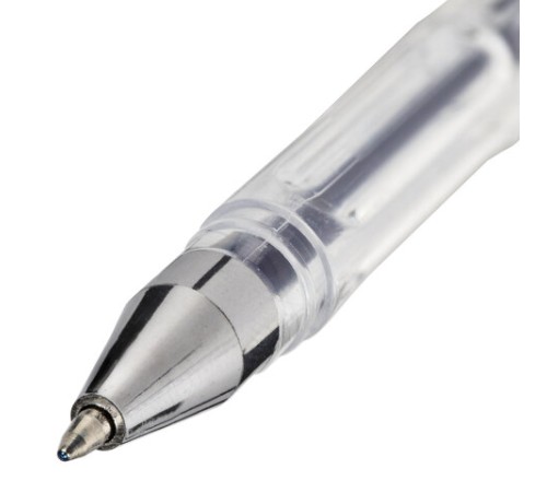 Ручка гелевая STAFF "Basic" GP-789, ЧЕРНАЯ, корпус прозрачный, хромированные детали, узел 0,5 мм, 142789 Ручка гелевая STAFF "Basic" GP-789, ЧЕРНАЯ, корпус прозрачный, хромированные детали, узел 0,5 мм, 142789