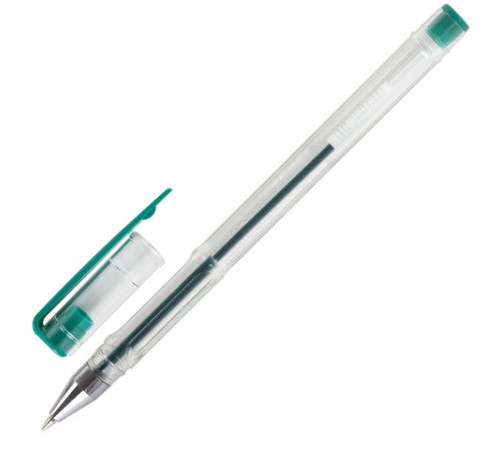 Ручка гелевая STAFF "Basic" GP-789, ЗЕЛЕНАЯ, корпус прозрачный, хромированные детали, узел 0,5 мм, линия письма 0,35 мм, 142791 Ручка гелевая STAFF "Basic" GP-789, ЗЕЛЕНАЯ, корпус прозрачный, хромированные детали, узел 0,5 мм, линия письма 0,35 мм, 142791