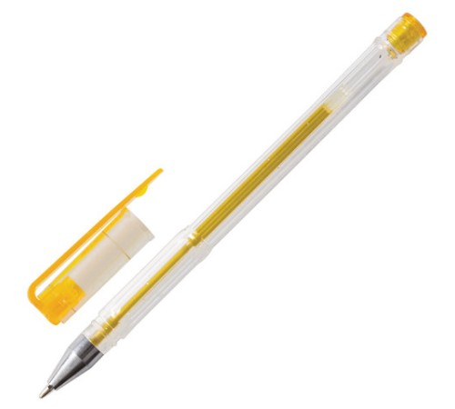 Ручки гелевые ПИФАГОР, НАБОР 6 ЦВЕТОВ, БЛЕСТКИ, корпус прозрачный, узел 0,7 мм, линия письма 0,5 мм, 142796