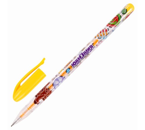 Ручки гелевые ЮНЛАНДИЯ, НАБОР 12 ЦВЕТОВ, корпус с печатью, узел 0,5 мм, линия письма 0,35 мм, 142800