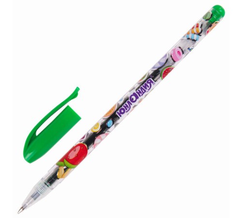 Ручки гелевые ЮНЛАНДИЯ, НАБОР 12 ЦВЕТОВ, корпус с печатью, узел 0,5 мм, линия письма 0,35 мм, 142800
