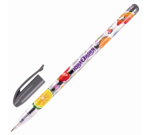 Ручки гелевые ЮНЛАНДИЯ, НАБОР 12 ЦВЕТОВ, корпус с печатью, узел 0,5 мм, линия письма 0,35 мм, 142800