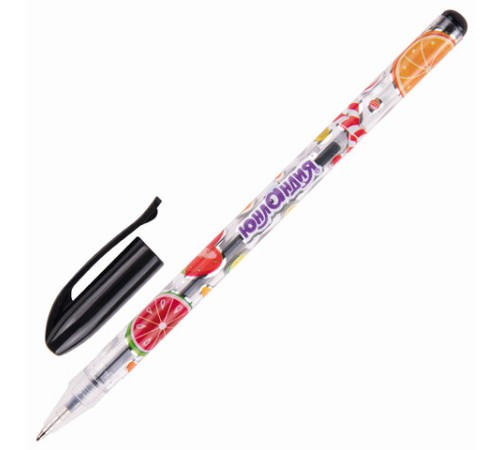 Ручки гелевые ЮНЛАНДИЯ, НАБОР 12 ЦВЕТОВ, корпус с печатью, узел 0,5 мм, линия письма 0,35 мм, 142800