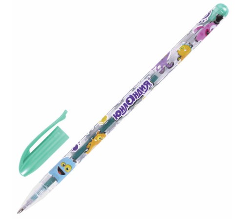 Ручки гелевые ЮНЛАНДИЯ, НАБОР 6 ЦВЕТОВ, МЕТАЛЛИК, с печатью, узел 0,7 мм, линия письма 0,5 мм, 142801