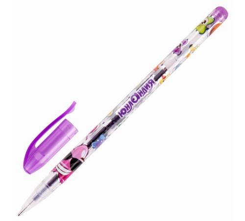 Ручки гелевые ЮНЛАНДИЯ, НАБОР 6 ЦВЕТОВ, БЛЕСТКИ, корпус с печатью, узел 0,7 мм, линия письма 0,5 мм, 142802