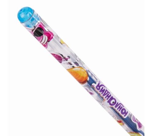 Ручки гелевые ЮНЛАНДИЯ, НАБОР 6 ЦВЕТОВ, БЛЕСТКИ, корпус с печатью, узел 0,7 мм, линия письма 0,5 мм, 142802