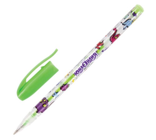 Ручки гелевые ЮНЛАНДИЯ, НАБОР 6 ЦВЕТОВ, НЕОН, корпус с печатью, узел 0,7 мм, линия письма 0,5 мм, 142804