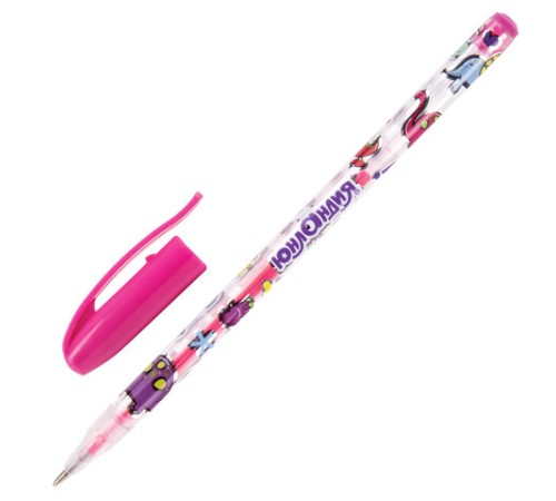 Ручки гелевые ЮНЛАНДИЯ, НАБОР 6 ЦВЕТОВ, НЕОН, корпус с печатью, узел 0,7 мм, линия письма 0,5 мм, 142804