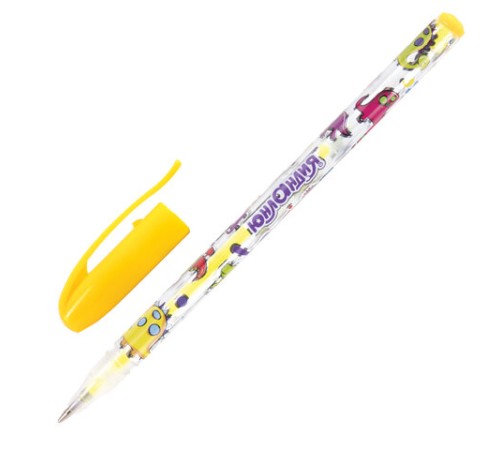 Ручки гелевые ЮНЛАНДИЯ, НАБОР 6 ЦВЕТОВ, НЕОН, корпус с печатью, узел 0,7 мм, линия письма 0,5 мм, 142804