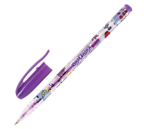 Ручки гелевые ЮНЛАНДИЯ, НАБОР 6 ЦВЕТОВ, НЕОН, корпус с печатью, узел 0,7 мм, линия письма 0,5 мм, 142804