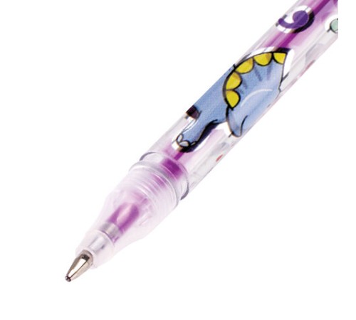 Ручки гелевые ЮНЛАНДИЯ, НАБОР 6 ЦВЕТОВ, НЕОН, корпус с печатью, узел 0,7 мм, линия письма 0,5 мм, 142804