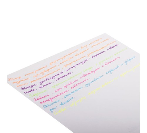 Ручки гелевые ЮНЛАНДИЯ, НАБОР 6 ЦВЕТОВ, НЕОН, корпус с печатью, узел 0,7 мм, линия письма 0,5 мм, 142804