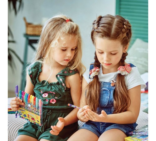 Ручки гелевые ЮНЛАНДИЯ, НАБОР 12 ЦВЕТОВ, НЕОН, корпус с печатью, узел 0,7 мм, линия письма 0,5 мм, 142806