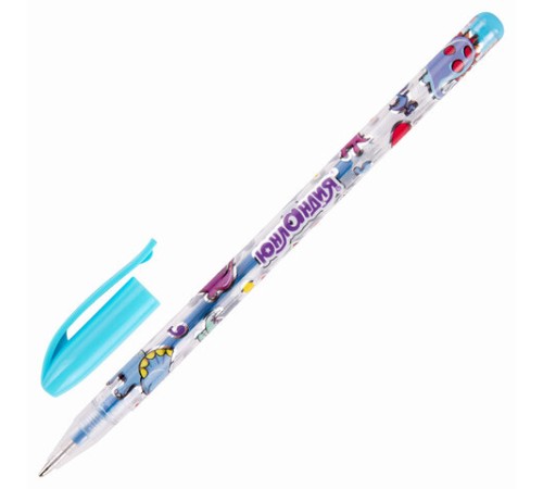 Ручки гелевые ЮНЛАНДИЯ, НАБОР 12 ЦВЕТОВ, НЕОН, корпус с печатью, узел 0,7 мм, линия письма 0,5 мм, 142806