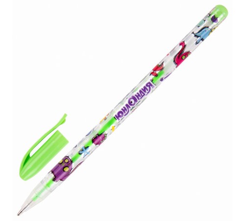 Ручки гелевые ЮНЛАНДИЯ, НАБОР 12 ЦВЕТОВ, НЕОН, корпус с печатью, узел 0,7 мм, линия письма 0,5 мм, 142806