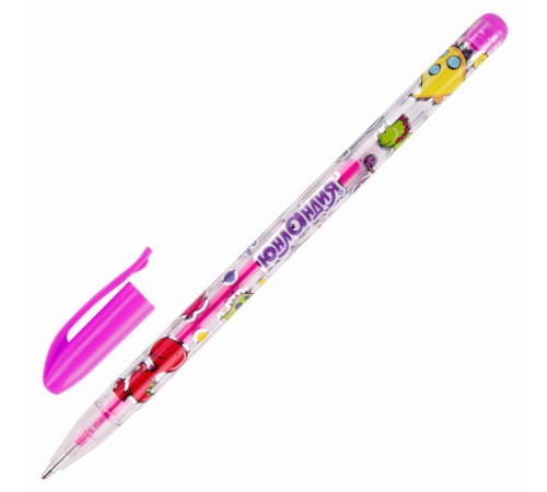 Ручки гелевые ЮНЛАНДИЯ, НАБОР 12 ЦВЕТОВ, НЕОН, корпус с печатью, узел 0,7 мм, линия письма 0,5 мм, 142806