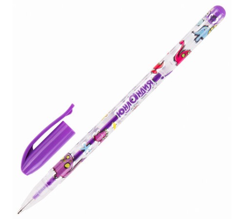 Ручки гелевые ЮНЛАНДИЯ, НАБОР 12 ЦВЕТОВ, НЕОН, корпус с печатью, узел 0,7 мм, линия письма 0,5 мм, 142806