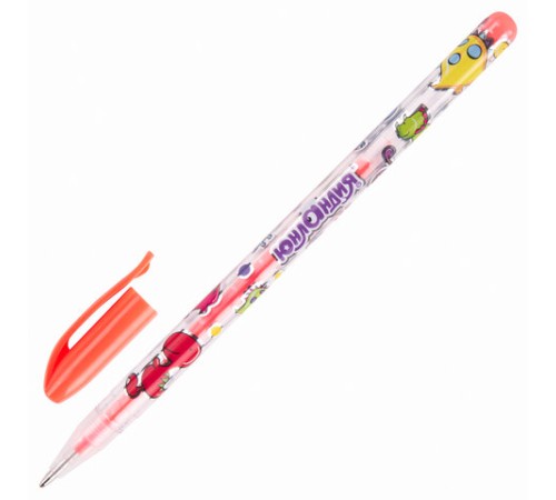 Ручки гелевые ЮНЛАНДИЯ, НАБОР 12 ЦВЕТОВ, НЕОН, корпус с печатью, узел 0,7 мм, линия письма 0,5 мм, 142806