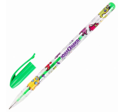 Ручки гелевые ЮНЛАНДИЯ, НАБОР 12 ЦВЕТОВ, НЕОН, корпус с печатью, узел 0,7 мм, линия письма 0,5 мм, 142806