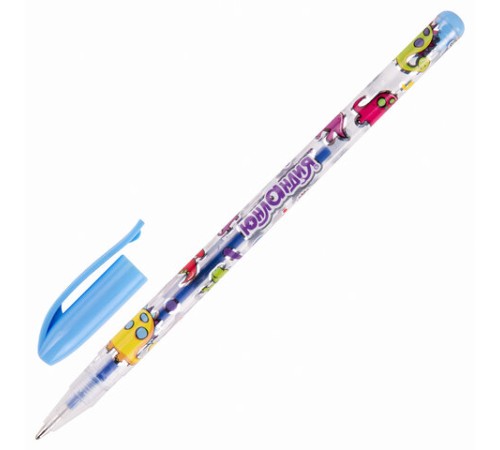 Ручки гелевые ЮНЛАНДИЯ, НАБОР 12 ЦВЕТОВ, НЕОН, корпус с печатью, узел 0,7 мм, линия письма 0,5 мм, 142806