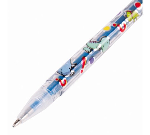 Ручки гелевые ЮНЛАНДИЯ, НАБОР 12 ЦВЕТОВ, НЕОН, корпус с печатью, узел 0,7 мм, линия письма 0,5 мм, 142806