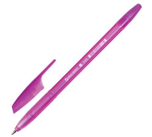 Ручка шариковая BRAUBERG "X-333" NEON, СИНЯЯ, корпус тонированный ассорти, узел 0,7 мм, линия письма 0,35 мм, 142829 Ручка шариковая BRAUBERG "X-333" NEON, СИНЯЯ, корпус тонированный ассорти, узел 0,7 мм, линия письма 0,35 мм, 142829