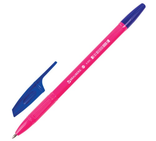 Ручка шариковая BRAUBERG "X-333" NEON SOLID, СИНЯЯ, корпус ассорти, узел 0,7 мм, линия письма 0,35 мм, 142831 Ручка шариковая BRAUBERG "X-333" NEON SOLID, СИНЯЯ, корпус ассорти, узел 0,7 мм, линия письма 0,35 мм, 142831