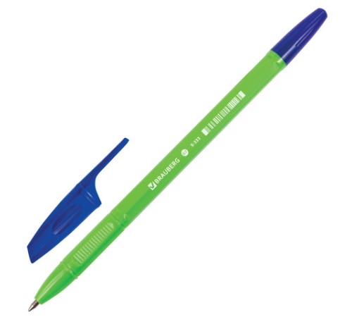Ручка шариковая BRAUBERG "X-333" NEON SOLID, СИНЯЯ, корпус ассорти, узел 0,7 мм, линия письма 0,35 мм, 142831 Ручка шариковая BRAUBERG "X-333" NEON SOLID, СИНЯЯ, корпус ассорти, узел 0,7 мм, линия письма 0,35 мм, 142831